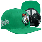NBA BOSTON CELTICS SCRIPT TAIL CASQUETTE SNAPBACK EN LAINE (VERT KELLY)