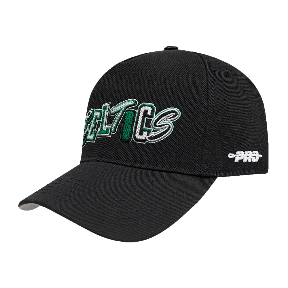 NBA BOSTON CELTICS CITY RANSOM WOOL BLEND PRO PINCH SNAPBACK (BLACK)