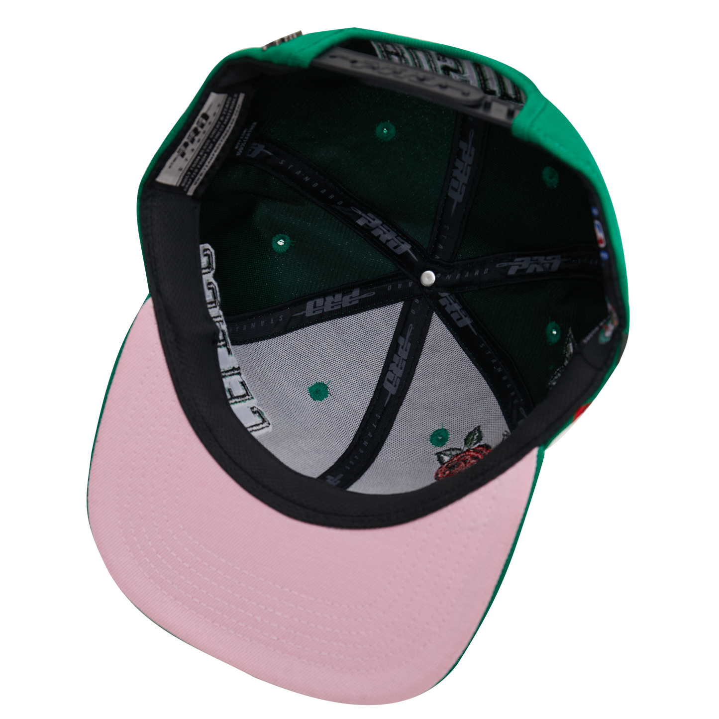 NBA BOSTON CELTICS ROSES UNISEX SNAPBACK HAT (GREEN)