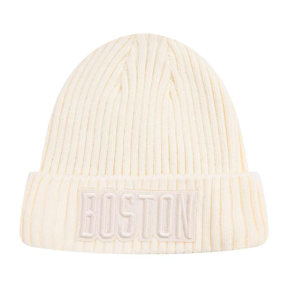 NBA BOSTON CELTICS NEUTRAL BEANIE (EGGSHELL)