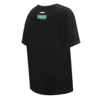 NBA BOSTON CELTICS SCRIPT TAIL WOMEN'S BOYFRIEND TEE (BLACK)