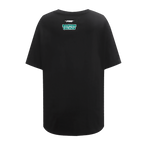 NBA BOSTON CELTICS SCRIPT TAIL WOMEN'S BOYFRIEND TEE (BLACK)