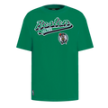 NBA BOSTON CELTICS SCRIPT TAIL T-SHIRT DE COUPE BOYFRIEND POUR FEMME (VERT KELLY)