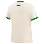 NBA BOSTON CELTICS RETRO CASCADE WOMEN'S RINGER TEE (EGGSHELL/ KELLY GREEN)