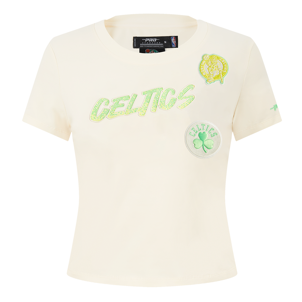 NBA BOSTON CELTICS HIGH IMPACT T-SHIRT BABY DOLL POUR FEMME (COQUILLE D'ŒUF)