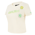NBA BOSTON CELTICS HIGH IMPACT T-SHIRT BABY DOLL POUR FEMME (COQUILLE D'ŒUF)