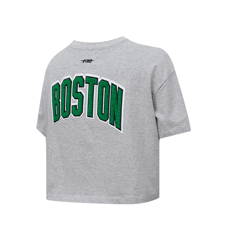 NBA BOSTON CELTICS CLASSIC WOMEN'S BOXY TEE (HEATHER GREY)