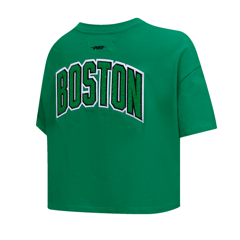 NBA BOSTON CELTICS CLASSIC T-SHIRT À COUPE CARRÉE POUR FEMME (VERT KELLY)