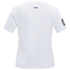 NBA BOSTON CELTICS CLASSIC SHORT SLEEVE WOMEN'S SLIM FIT TEE (WHITE)