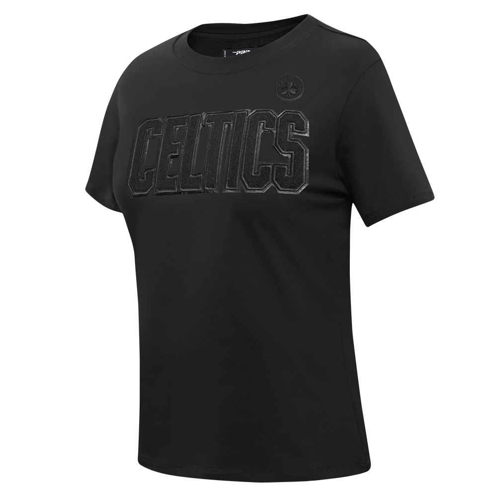 NBA BOSTON CELTICS TRIPLE BLACK WOMEN'S SJ SLIM FIT TEE (TRIPLE BLACK WOMEN'S)