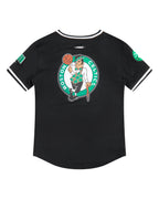 NBA BOSTON CELTICS CLASSIC T-SHIRT EN FILET À MANCHES COURTES POUR GARÇON JUNIOR (NOIR)