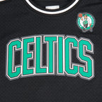 NBA BOSTON CELTICS CLASSIC T-SHIRT EN FILET À MANCHES COURTES POUR GARÇON JUNIOR (NOIR)