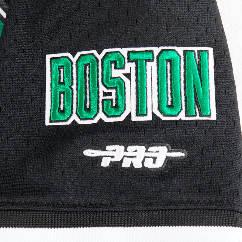 NBA BOSTON CELTICS CLASSIC T-SHIRT EN FILET À MANCHES COURTES POUR GARÇON JUNIOR (NOIR)