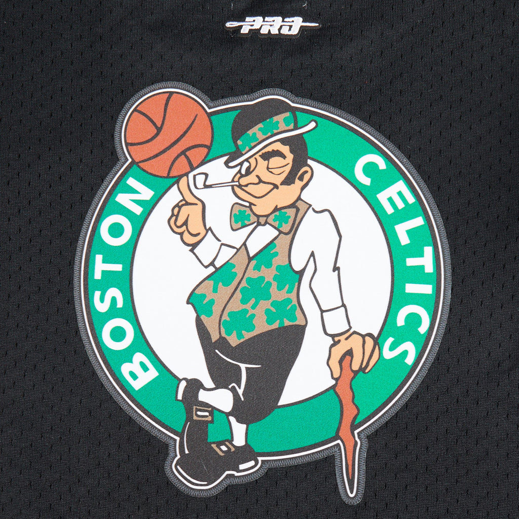 NBA BOSTON CELTICS CLASSIC T-SHIRT EN FILET À MANCHES COURTES POUR GARÇON JUNIOR (NOIR)