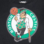NBA BOSTON CELTICS CLASSIC T-SHIRT EN FILET À MANCHES COURTES POUR GARÇON JUNIOR (NOIR)