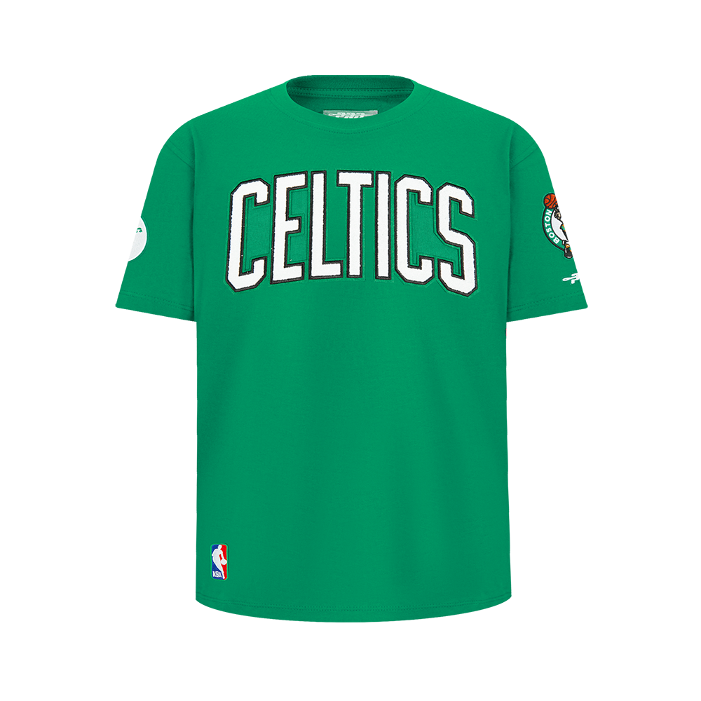 NBA BOSTON CELTICS CLASSIC BIG BOY'S SINGLE JERSEY TEE (KELLY GREEN)