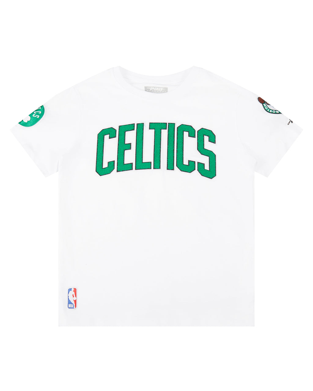 NBA BOSTON CELTICS CLASSIC T-SHIRT EN JERSEY SIMPLE POUR GARÇON JUNIOR (BLANC)