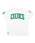 NBA BOSTON CELTICS CLASSIC T-SHIRT EN JERSEY SIMPLE POUR GARÇON JUNIOR (BLANC)