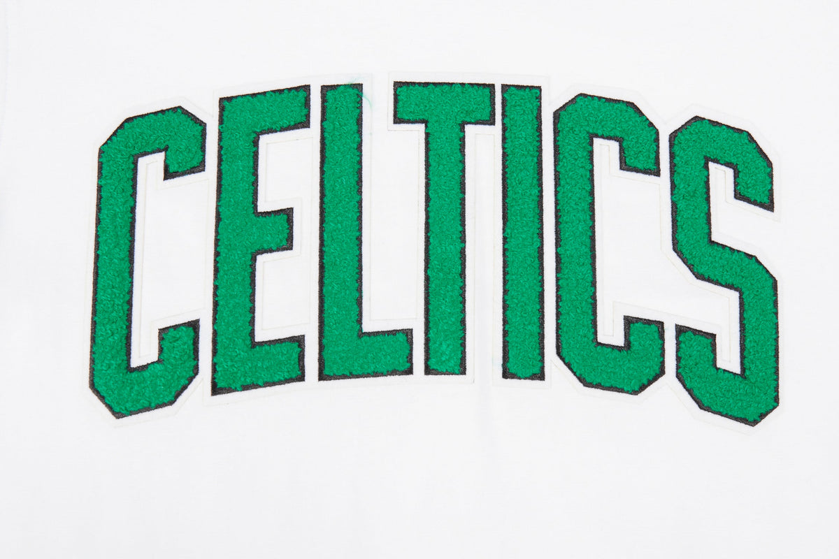 NBA BOSTON CELTICS CLASSIC T-SHIRT EN JERSEY SIMPLE POUR GARÇON JUNIOR (BLANC)