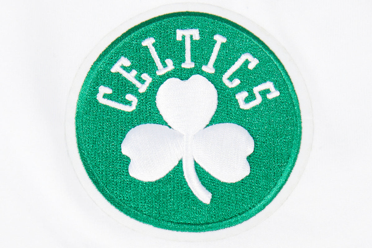 NBA BOSTON CELTICS CLASSIC T-SHIRT EN JERSEY SIMPLE POUR GARÇON JUNIOR (BLANC)