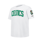 NBA BOSTON CELTICS CLASSIC T-SHIRT EN JERSEY SIMPLE POUR GARÇON JUNIOR (BLANC)