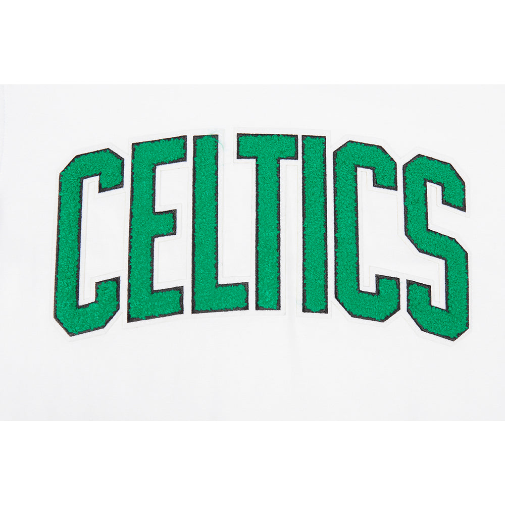 NBA BOSTON CELTICS CLASSIC T-SHIRT EN JERSEY SIMPLE POUR GARÇON JUNIOR (BLANC)