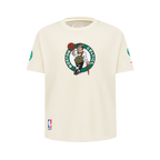 NBA BOSTON CELTICS RETRO CLASSIC T-SHIRT À MANCHES COURTES POUR GARÇON JUNIOR (COQUILLE D'ŒUF)