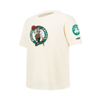 NBA BOSTON CELTICS RETRO CLASSIC T-SHIRT À MANCHES COURTES POUR GARÇON JUNIOR (COQUILLE D'ŒUF)