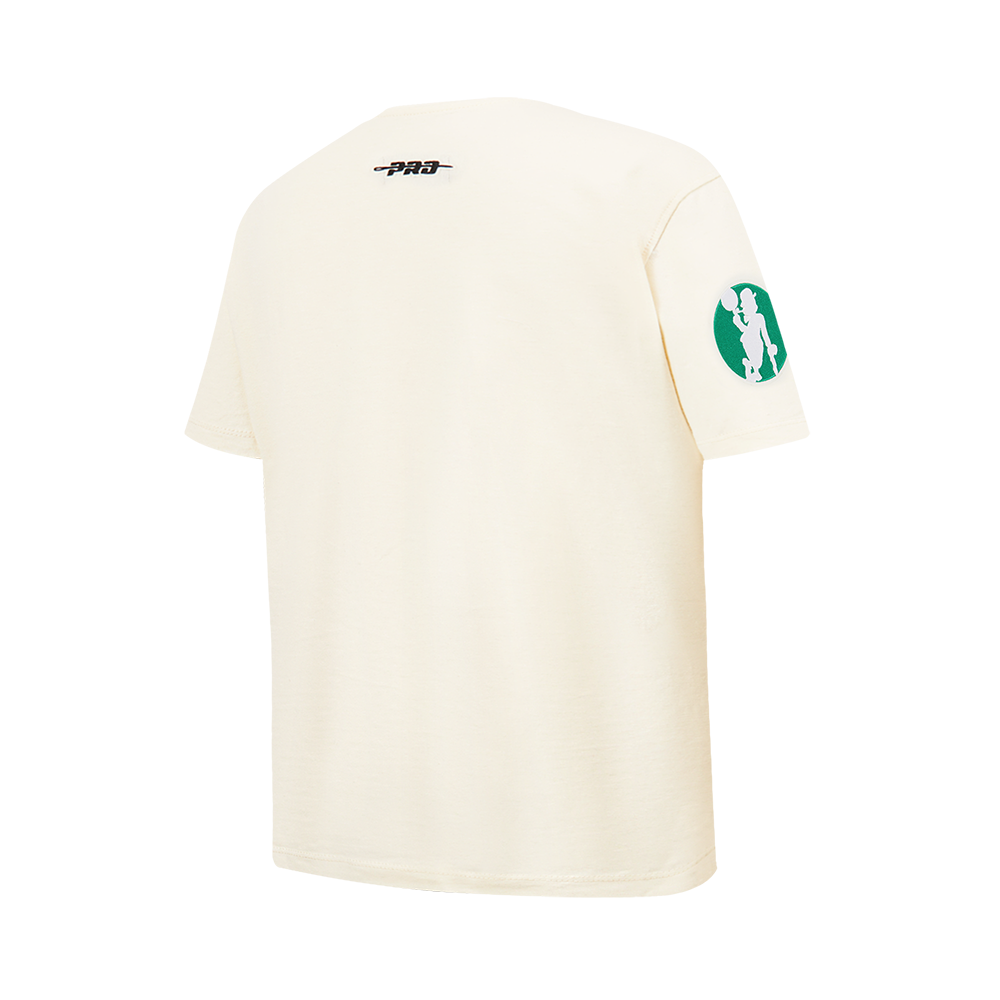 NBA BOSTON CELTICS RETRO CLASSIC T-SHIRT À MANCHES COURTES POUR GARÇON JUNIOR (COQUILLE D'ŒUF)