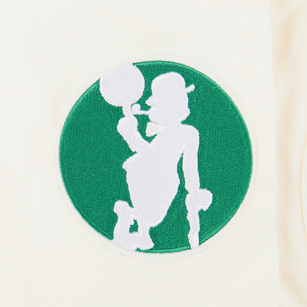 NBA BOSTON CELTICS RETRO CLASSIC T-SHIRT À MANCHES COURTES POUR GARÇON JUNIOR (COQUILLE D'ŒUF)