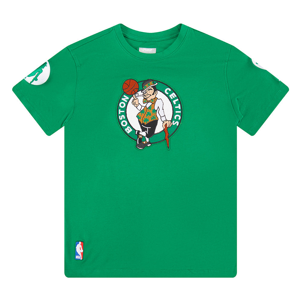 NBA BOSTON CELTICS RETRO CLASSIC BIG BOY'S SHORT SLEEVE TEE (KELLY GREEN)