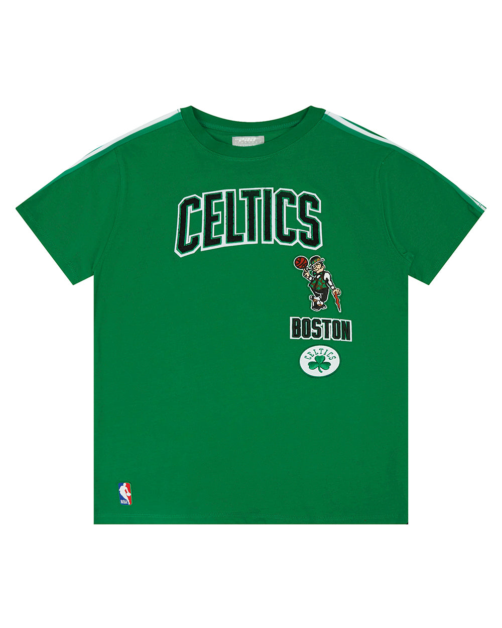 NBA BOSTON CELTICS RETRO CLASSIC SINGLE JERSEY BIG BOY'S SINGLE JERSEY TAPING TEE (KELLY GREEN)