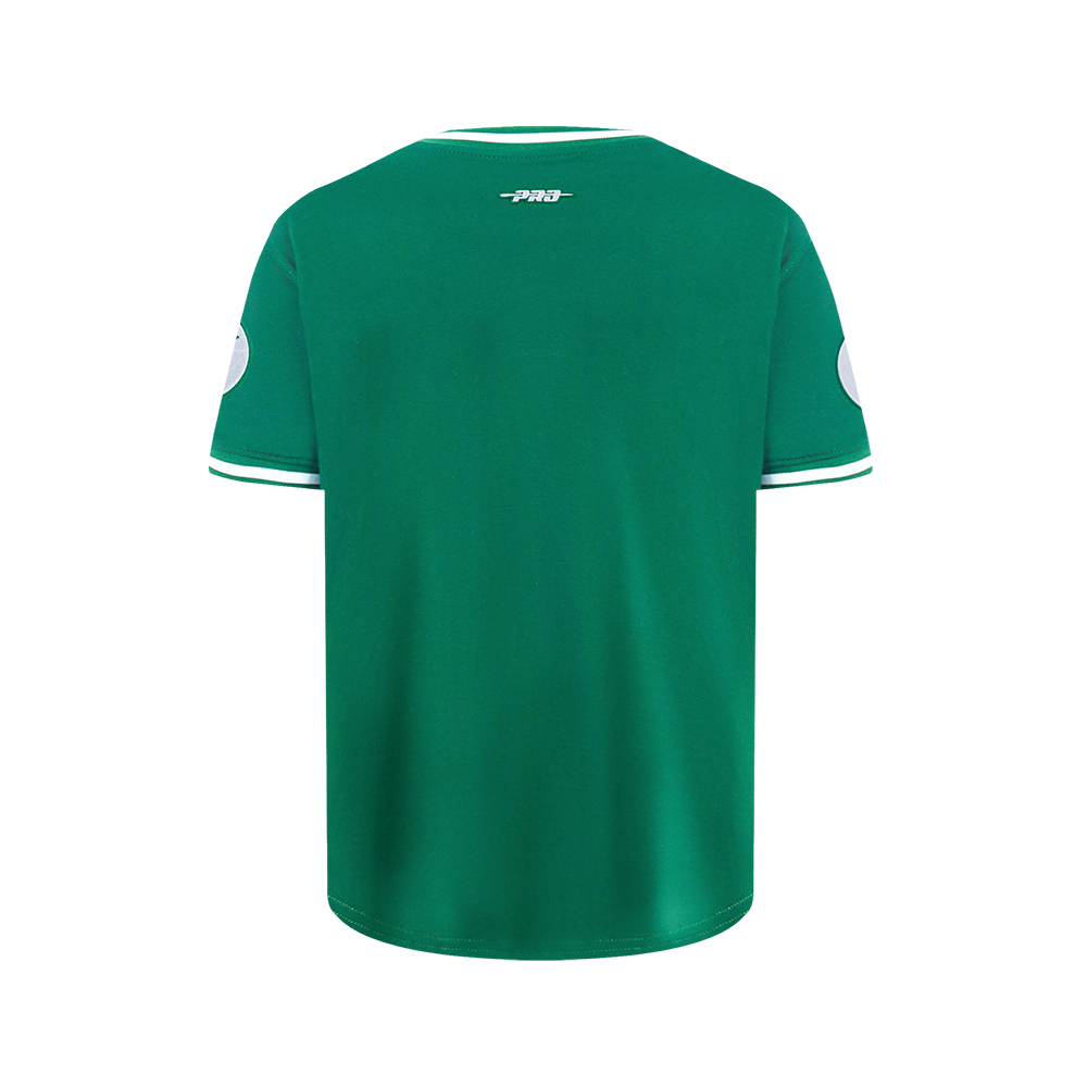 NBA BOSTON CELTICS RETRO CLASSIC BIG BOY'S SS STRIPED RIB TEE (KELLY GREEN)