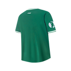 NBA BOSTON CELTICS RETRO CLASSIC BIG BOY'S SS STRIPED RIB TEE (KELLY GREEN)