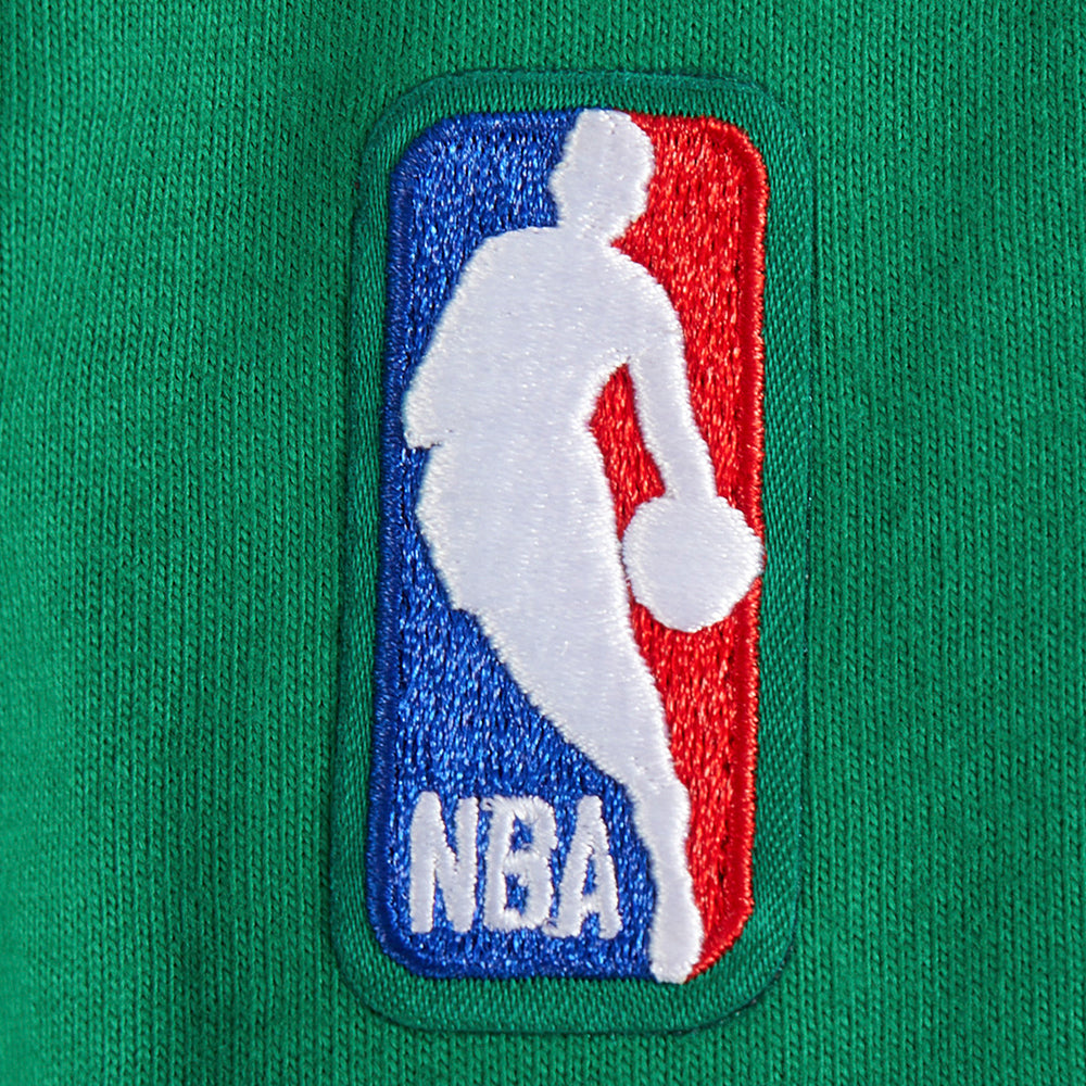 NBA BOSTON CELTICS RETRO CLASSIC BIG BOY'S SS STRIPED RIB TEE (KELLY GREEN)