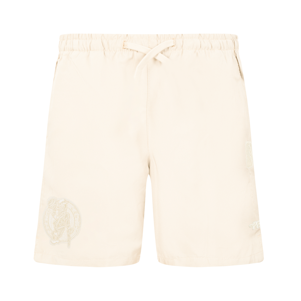 NBA BOSTON CELTICS NEUTRAL BIG BOY'S WOVEN SHORT (EGGSHELL)