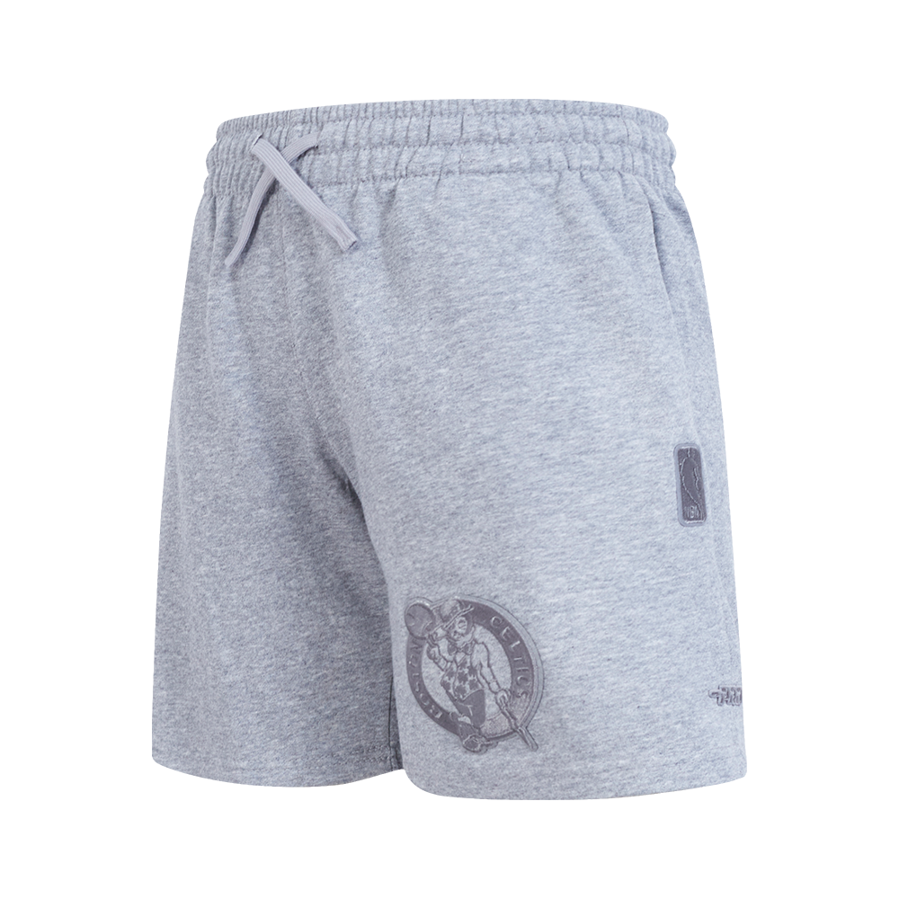 NBA BOSTON CELTICS NEUTRAL BIG BOY'S FLC SHORT (DARK HEATHER GRAY)