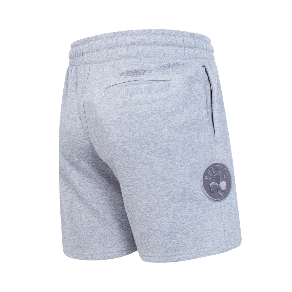 NBA BOSTON CELTICS NEUTRAL BIG BOY'S FLC SHORT (DARK HEATHER GRAY)
