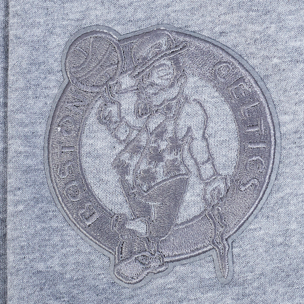 NBA BOSTON CELTICS NEUTRAL BIG BOY'S FLC SHORT (DARK HEATHER GRAY)