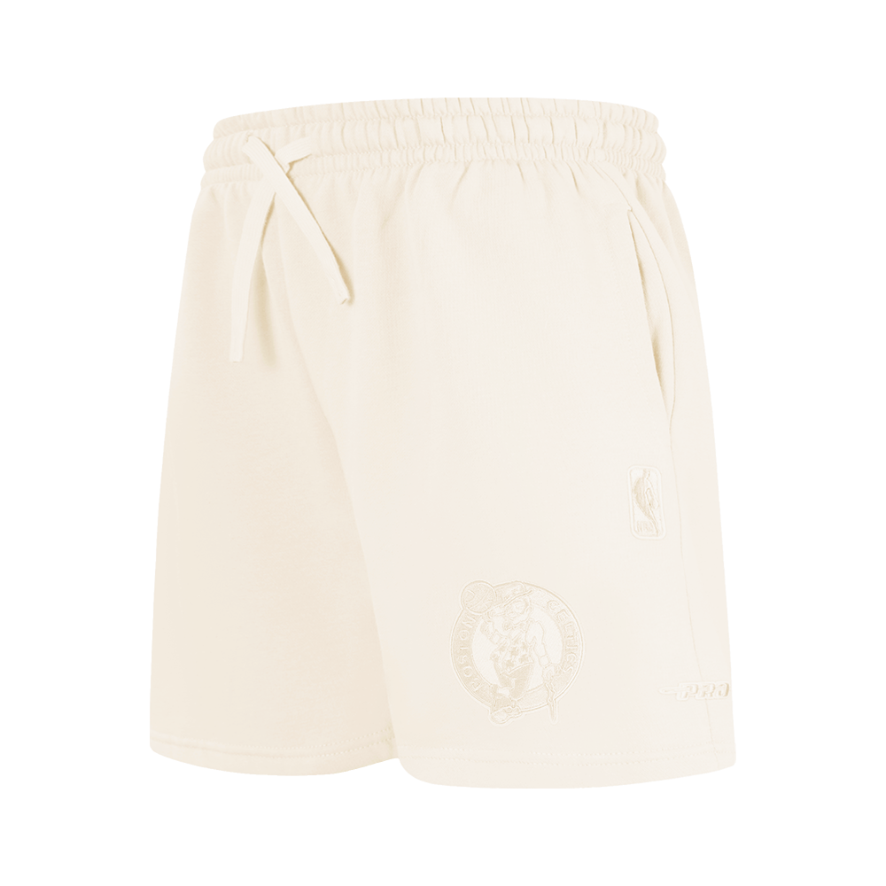 NBA BOSTON CELTICS NEUTRAL BIG BOY'S FLC SHORT (EGGSHELL)