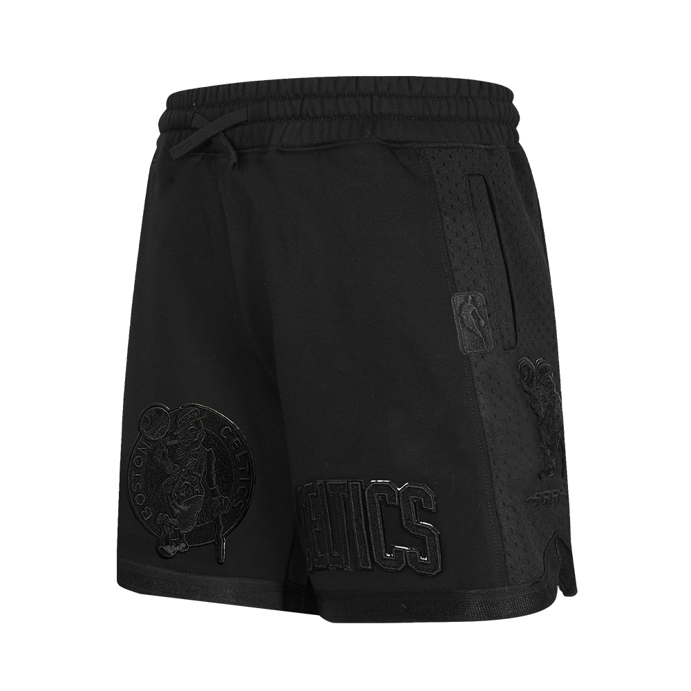 NBA BOSTON CELTICS TRIPLE BLACK BIG BOY'S FLC 2.0 SHORT (JET BLACK)