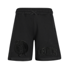 NBA BOSTON CELTICS TRIPLE BLACK BIG BOY'S FLC 2.0 SHORT (JET BLACK)