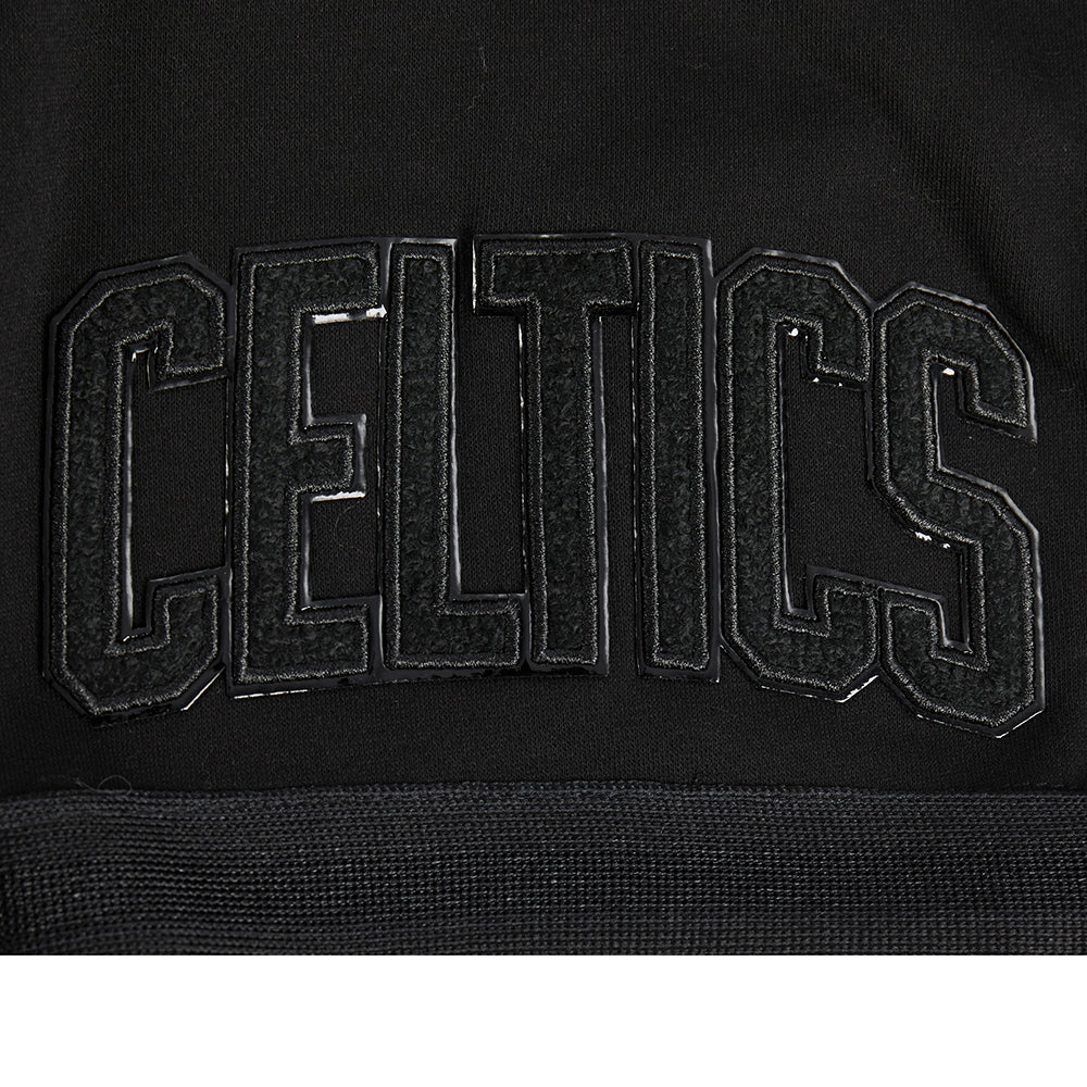NBA BOSTON CELTICS TRIPLE BLACK BIG BOY'S FLC 2.0 SHORT (JET BLACK)