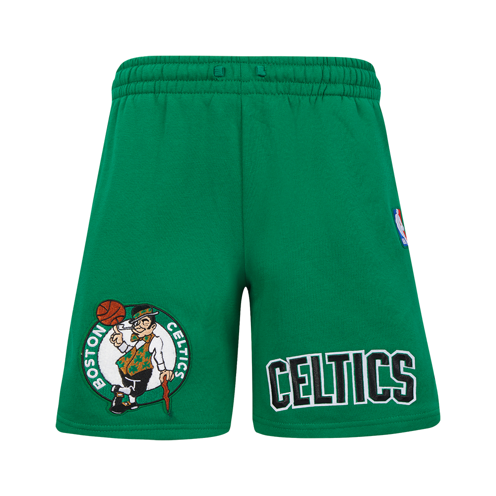 NBA BOSTON CELTICS RETRO CLASSIC BIG BOY'S FLC SHORT (KELLY GREEN)