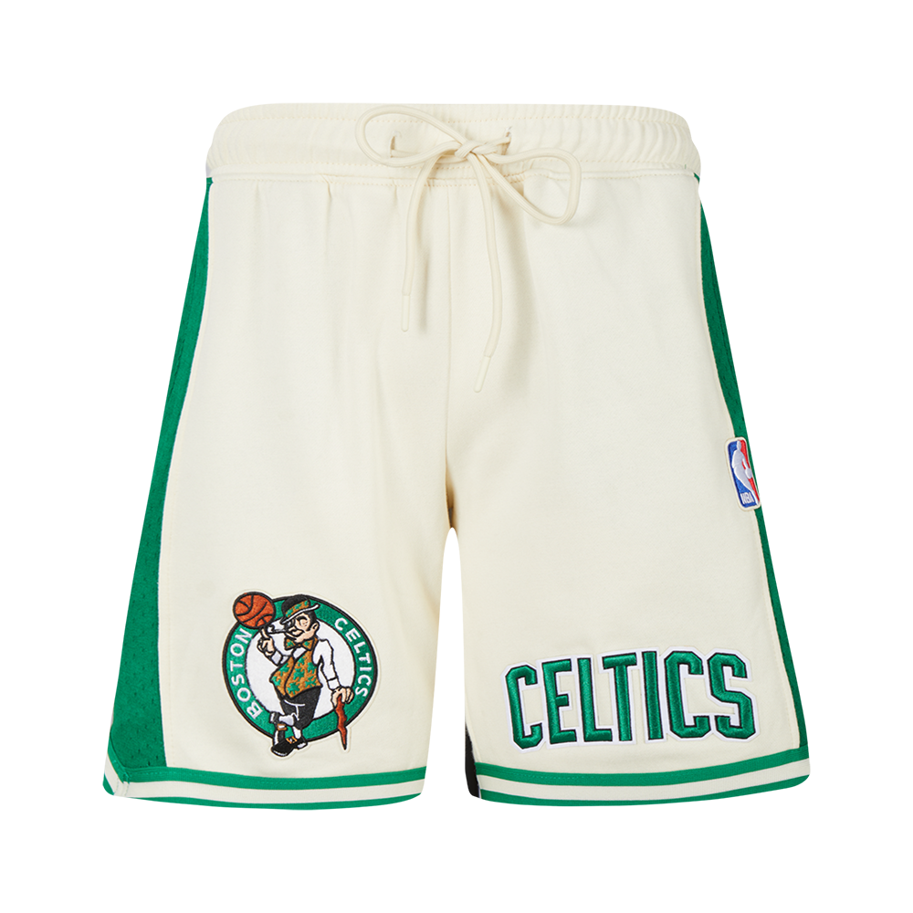 NBA BOSTON CELTICS RETRO CLASSIC BIG BOY'S FLC 2.0 SHORT (EGGSHELL/ KELLY GREEN)