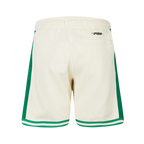 NBA BOSTON CELTICS RETRO CLASSIC BIG BOY'S FLC 2.0 SHORT (EGGSHELL/ KELLY GREEN)