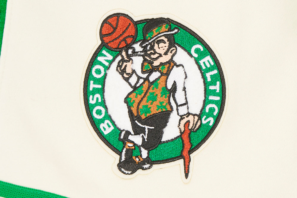 NBA BOSTON CELTICS RETRO CLASSIC BIG BOY'S FLC 2.0 SHORT (EGGSHELL/ KELLY GREEN)