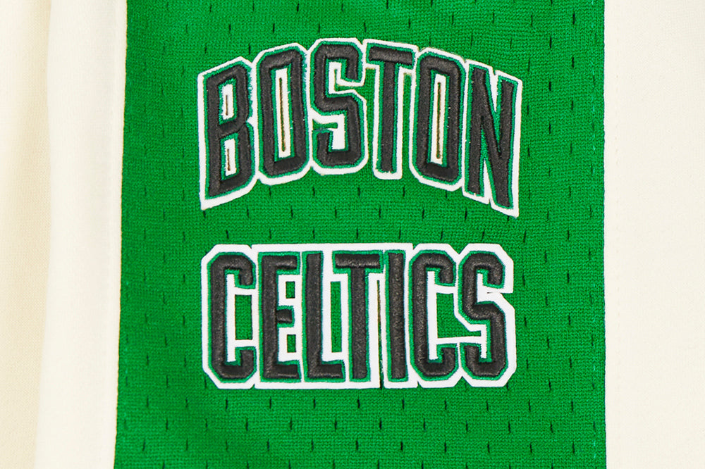 NBA BOSTON CELTICS RETRO CLASSIC BIG BOY'S FLC 2.0 SHORT (EGGSHELL/ KELLY GREEN)