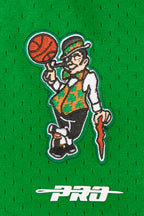 NBA BOSTON CELTICS RETRO CLASSIC BIG BOY'S FLC 2.0 SHORT (EGGSHELL/ KELLY GREEN)