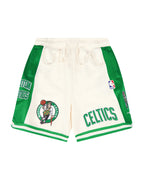 NBA BOSTON CELTICS RETRO CLASSIC BIG BOY'S FLC 2.0 SHORT (EGGSHELL/ KELLY GREEN)